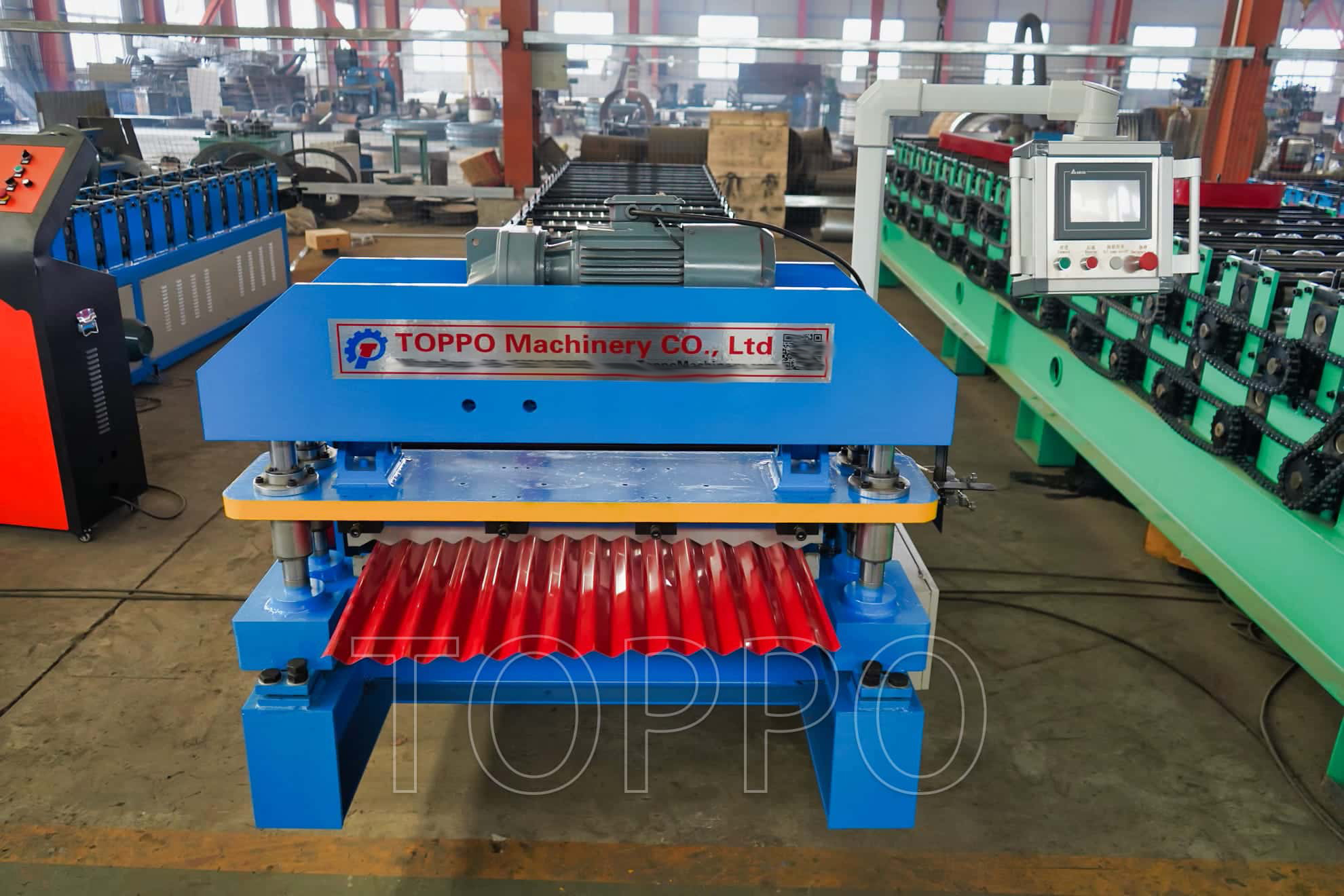 OEM ODM AG Roofing Panel Roll Forming Machine Automatic Corrugated Metal Sheet Production Line