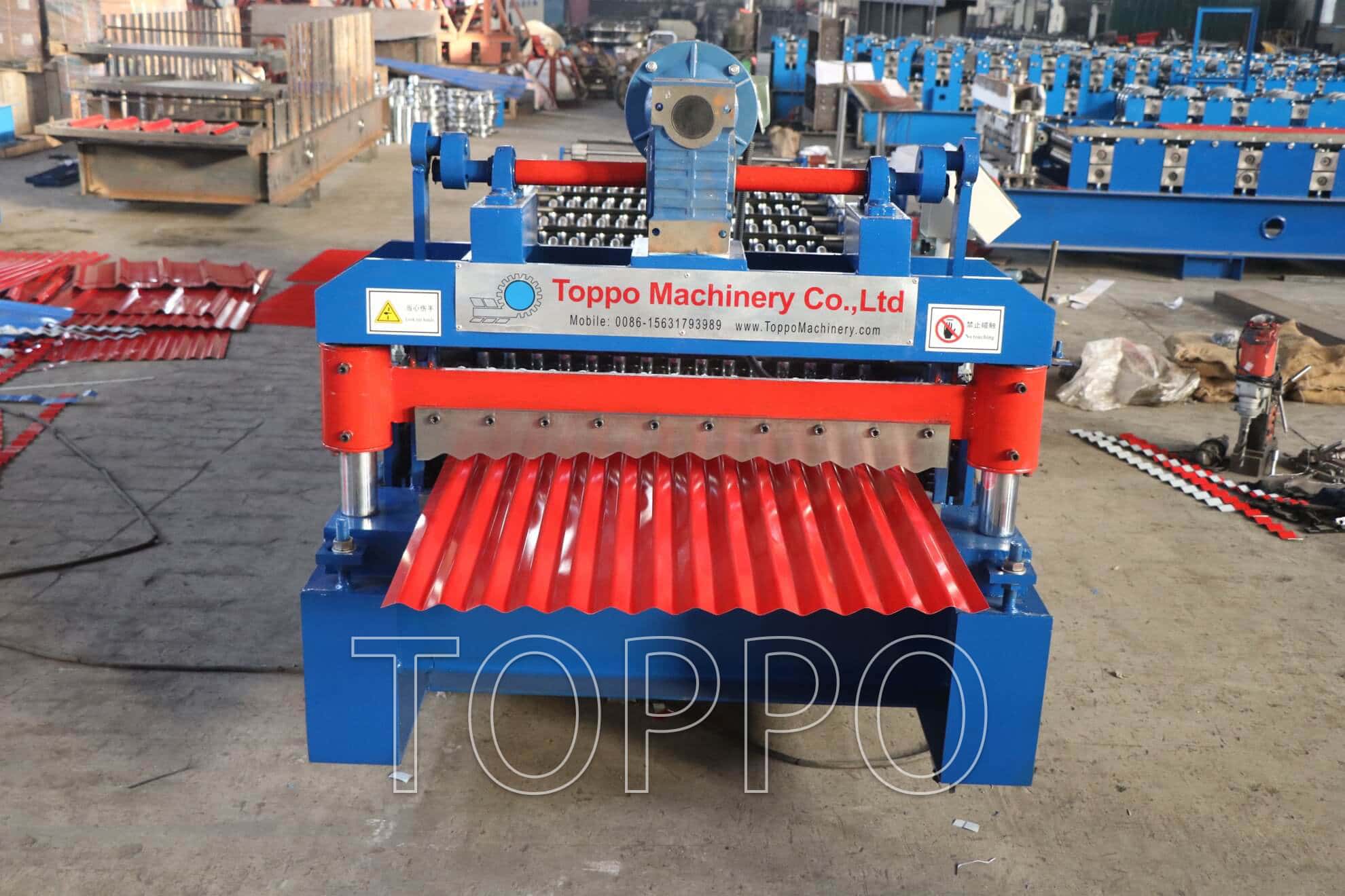 Fully Automatic Color Steel Corrugated Roof Panel Roll Forming Machine