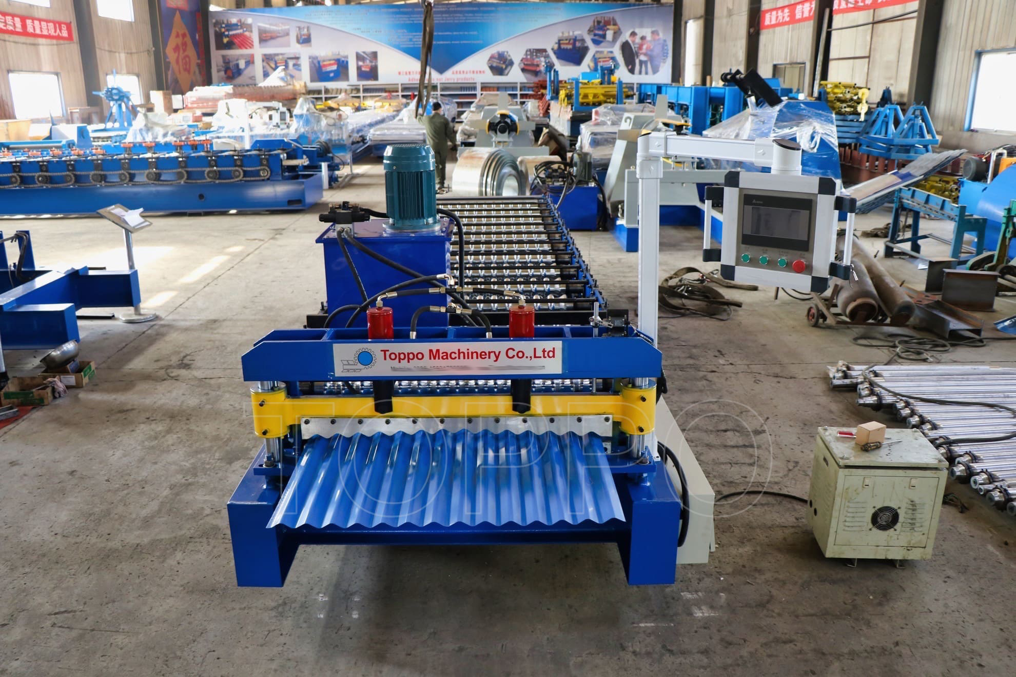 OEM ODM AG Roofing Panel Roll Forming Machine