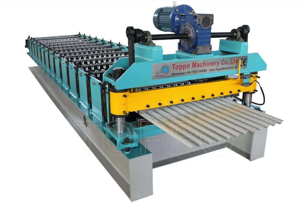 PLC Automatic Corrugated Roll Forming Machine for Roofing Sheet Production