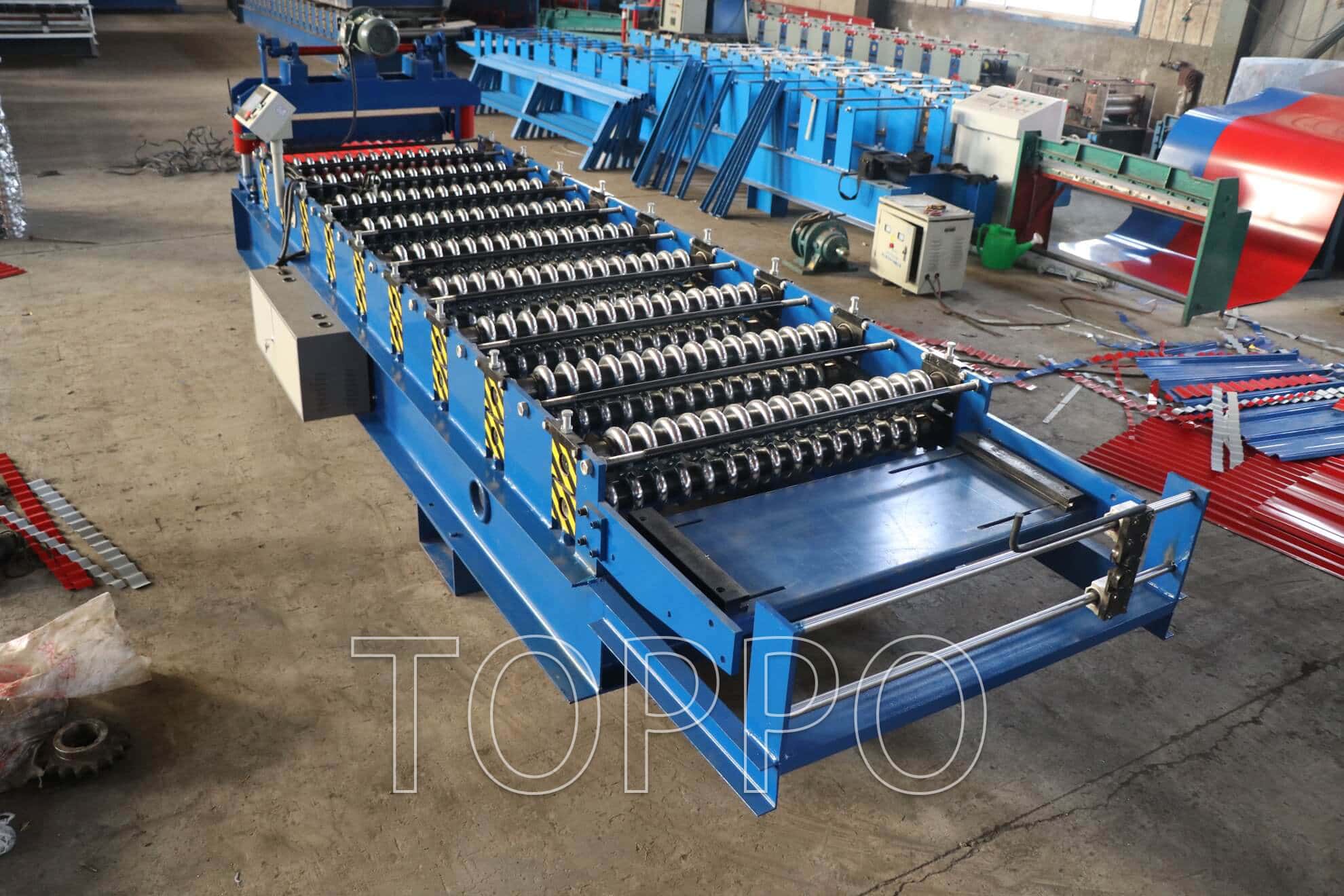 Fully Automatic Color Steel Corrugated Roof Panel Roll Forming Machine