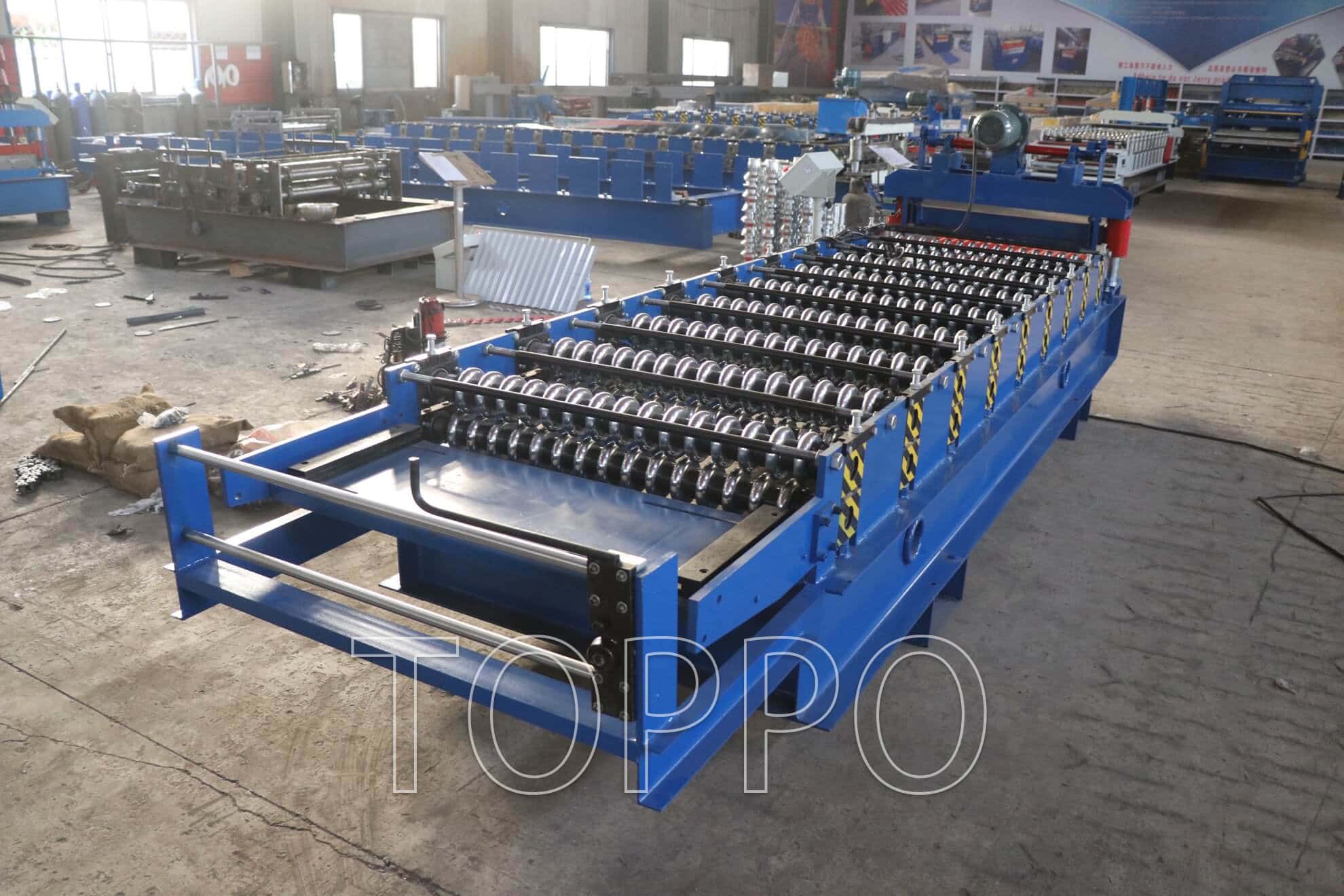 OEM ODM AG Roofing Panel Roll Forming Machine Fully Automatic Metal Sheet Line