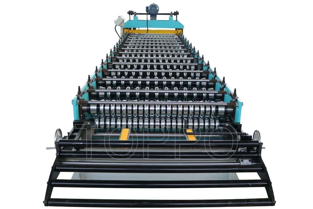 Heavy Duty Corrugated Roofing Sheet Roll Forming Machine with Hydraulic Cutting System