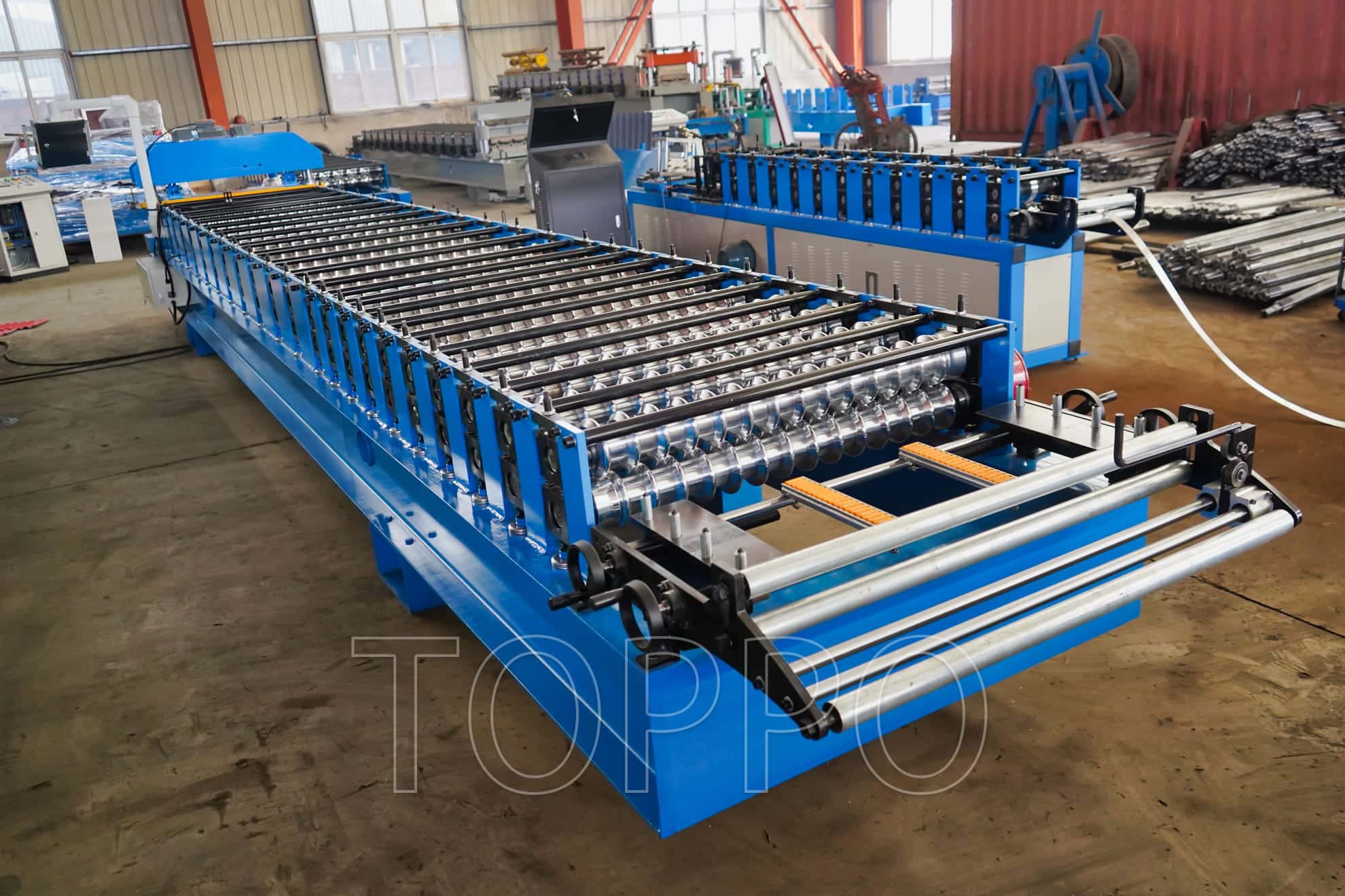 Industrial Corrugated Roll Forming Machine for Metal Roofing Sheet Production