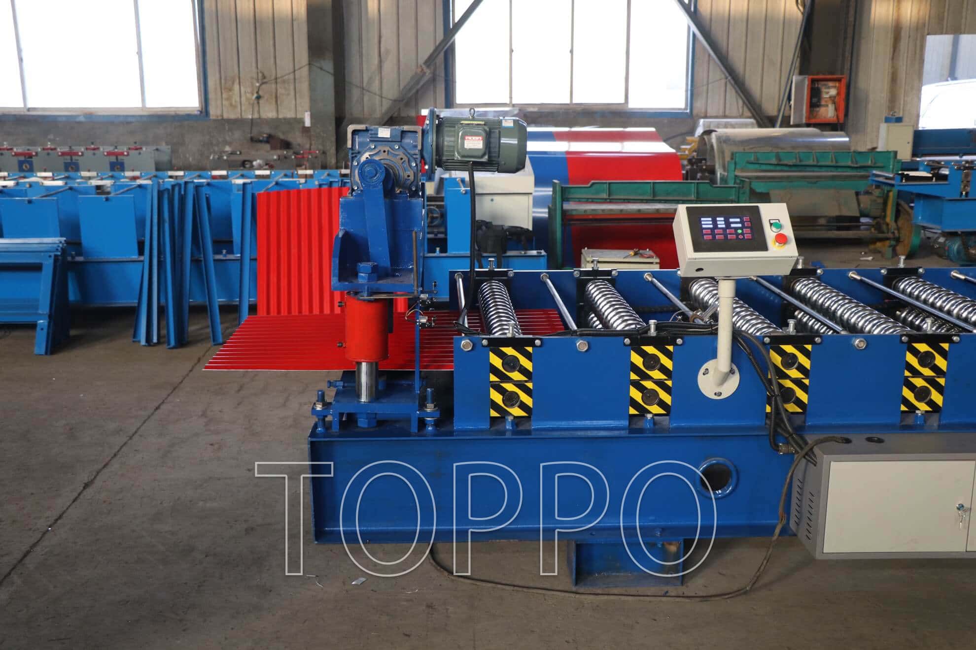OEM ODM AG Roofing Panel Roll Forming Machine Fully Automatic Metal Sheet Line