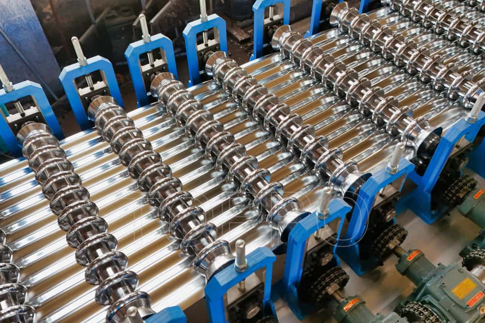 OEM ODM AG Roofing Panel Making Machine Automatic Metal Roof Sheet Roll Forming Line Equipment