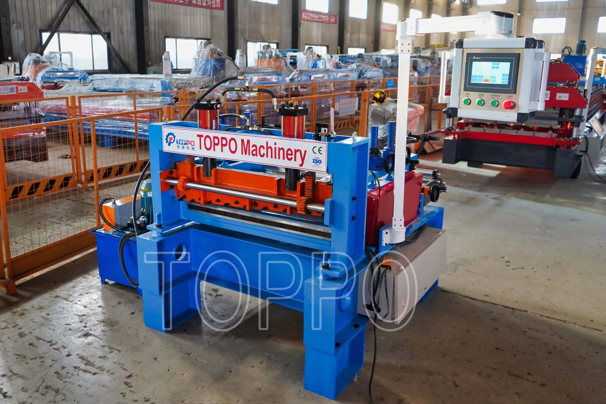 Compact Cut to Length Roll Forming Machine with Touchscreen Control
