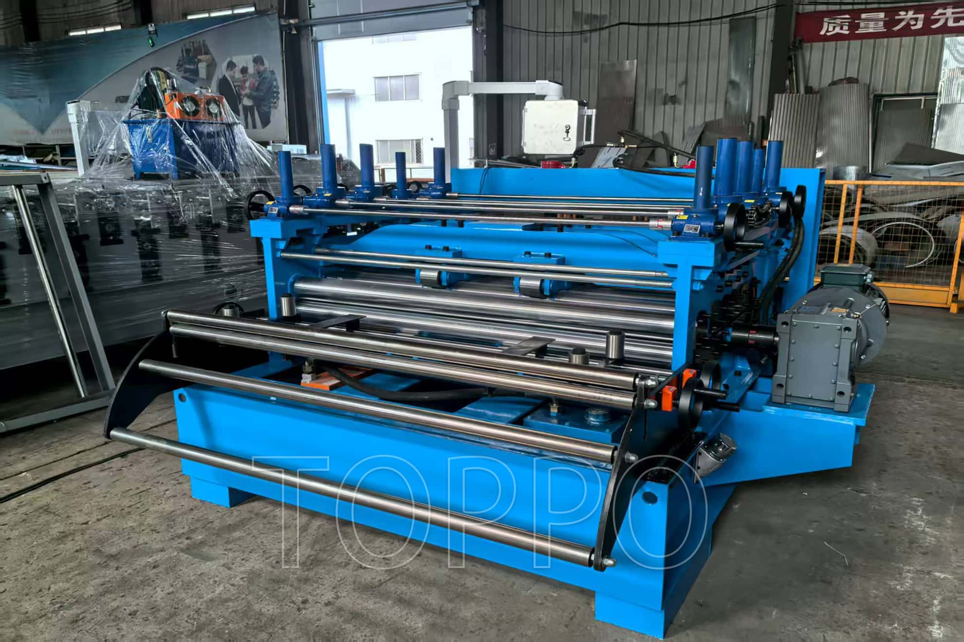 Cut to Length and Slitting Line Machine with Precision Rail Guide