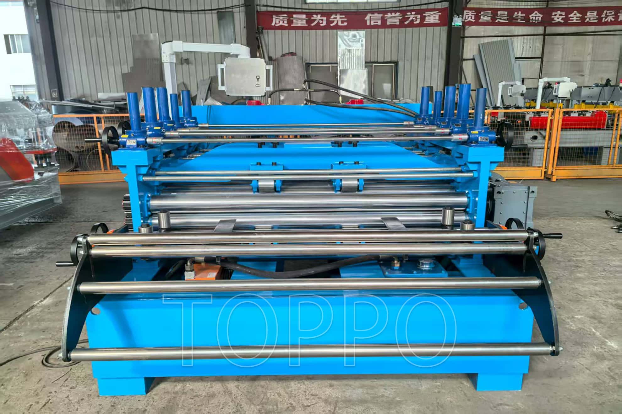 Cut to Length and Slitting Line Machine with Precision Rail Guide