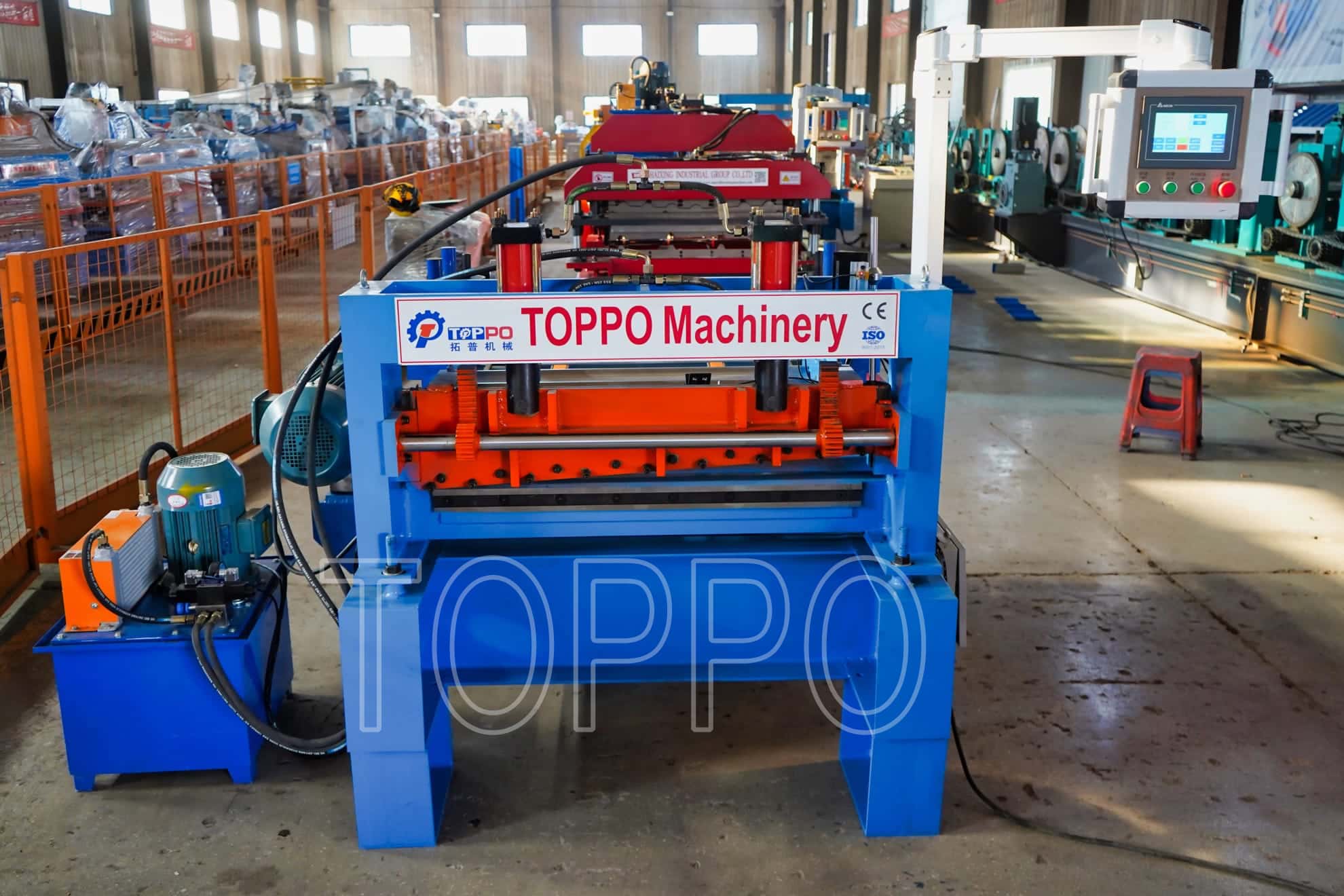 Compact Cut to Length Roll Forming Machine with Touchscreen Control