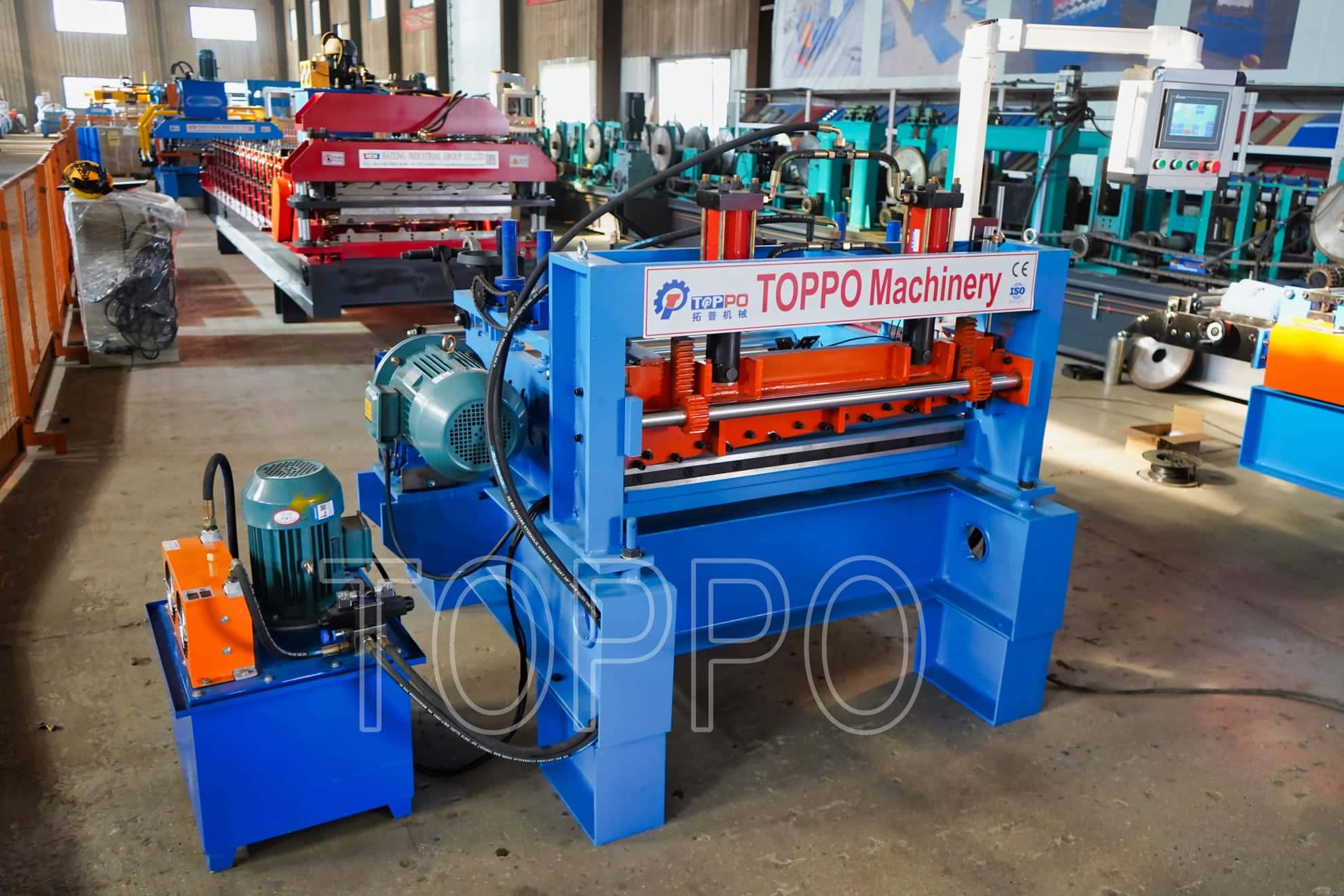 Compact Cut to Length Roll Forming Machine with Touchscreen Control