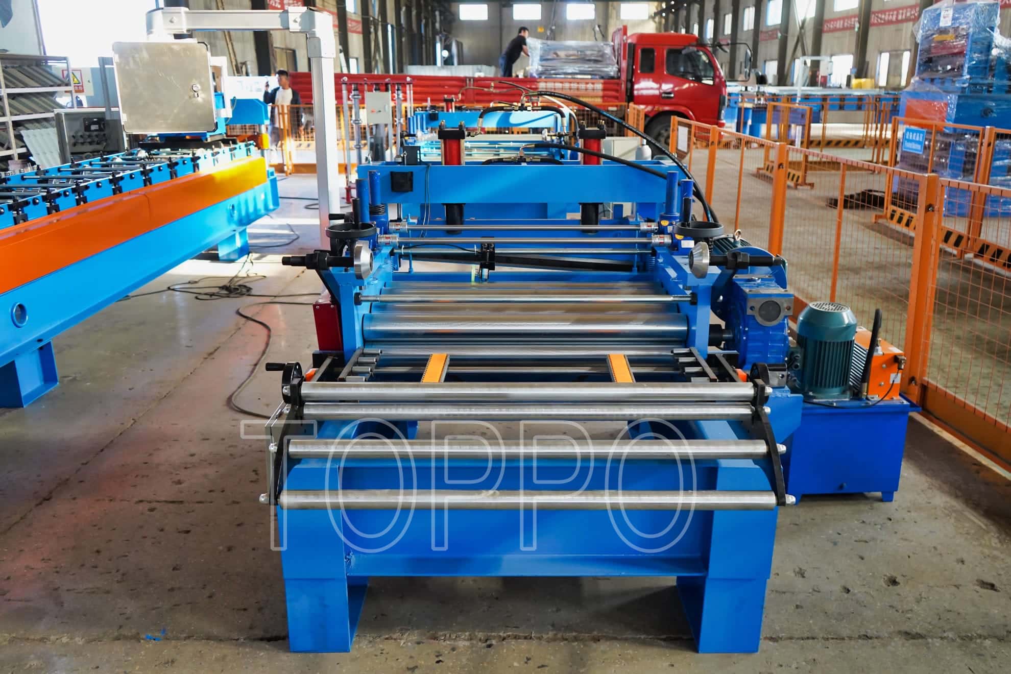 Compact Cut to Length Roll Forming Machine with Touchscreen Control