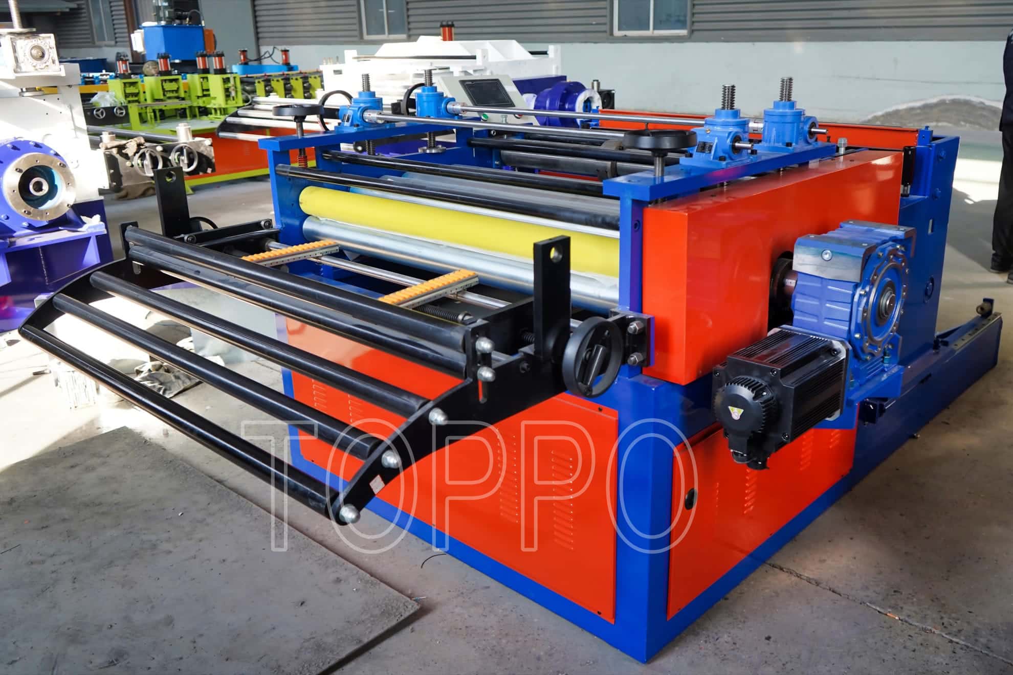 Hydraulic Leveling and Slitting Cut to Length Machine with PLC Control