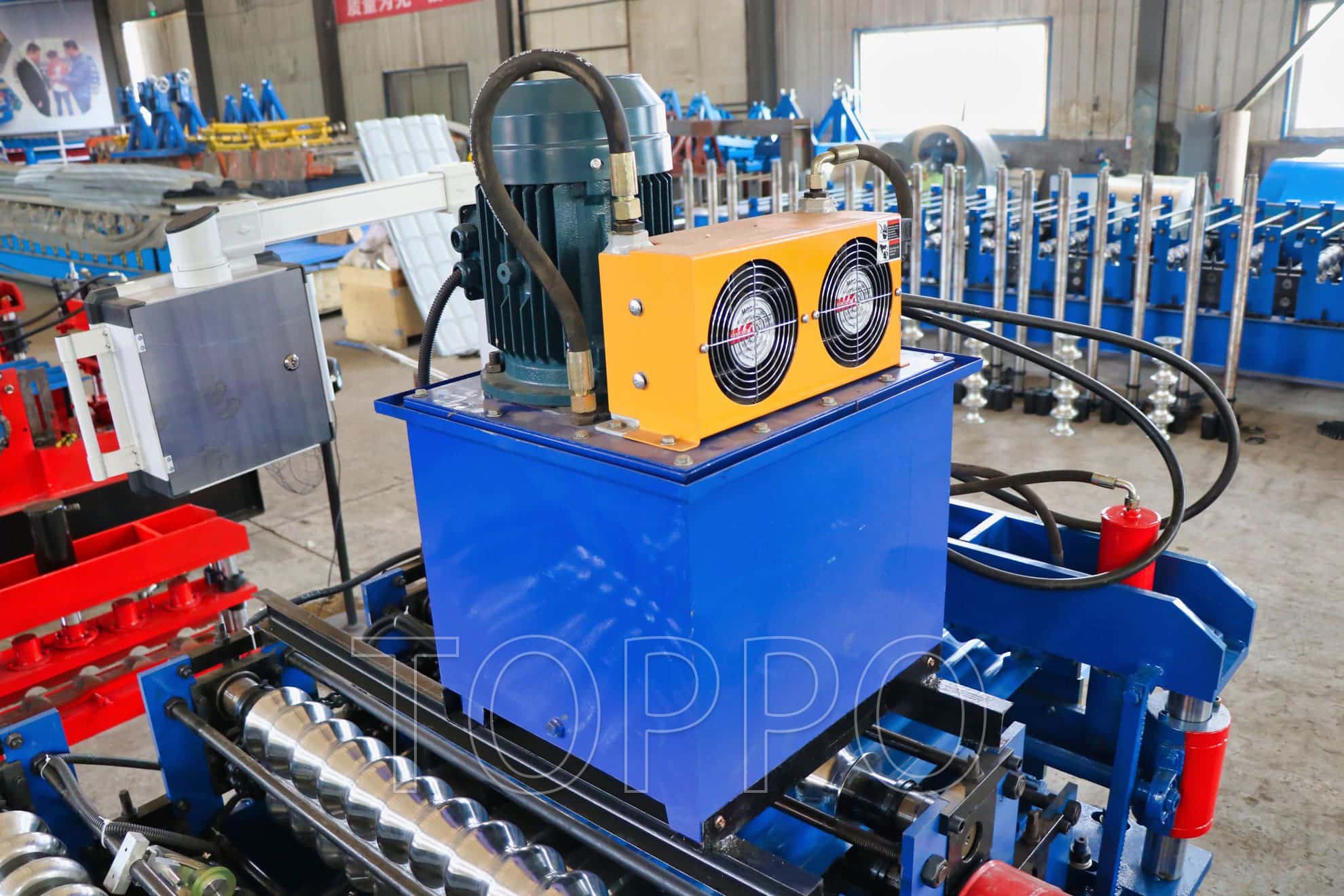 Electric Shear Double Layer Roll Forming Machine for Metal Roofing Sheets