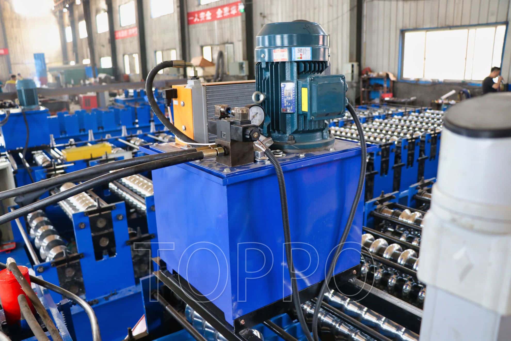 Electric Shear Double Layer Roll Forming Machine for Metal Roofing Sheets