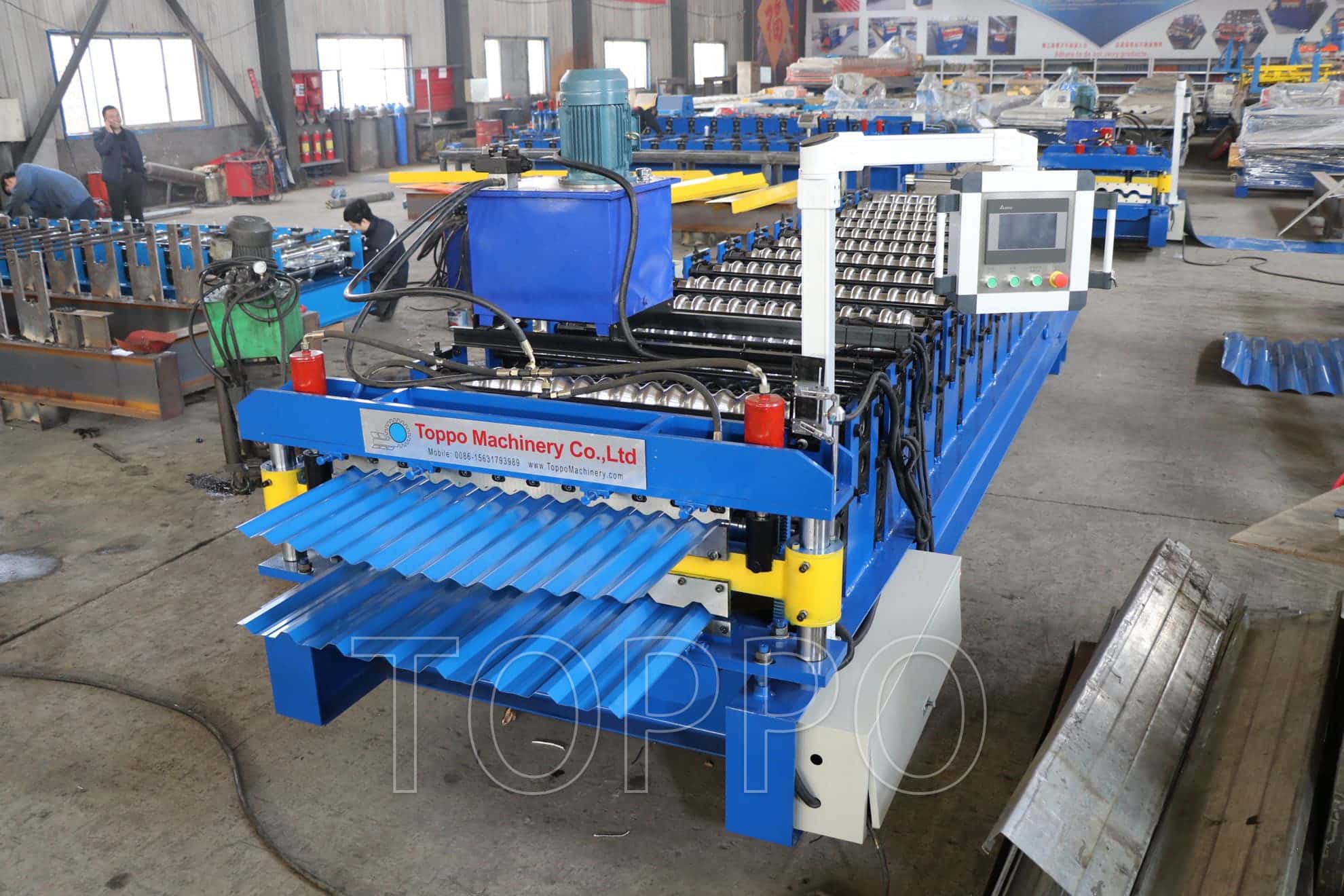 Industrial Metal Roofing Panel Roll Forming Machine for Corrugated Steel Roof Sheet Production