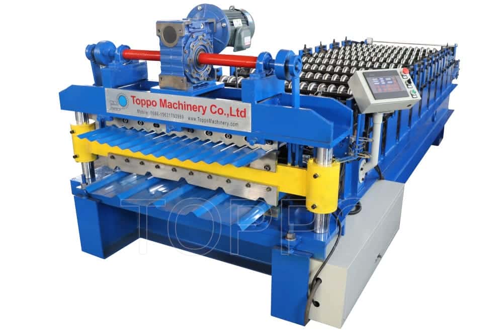 Single Layer Corrugated Roofing Sheet Roll Forming Machine