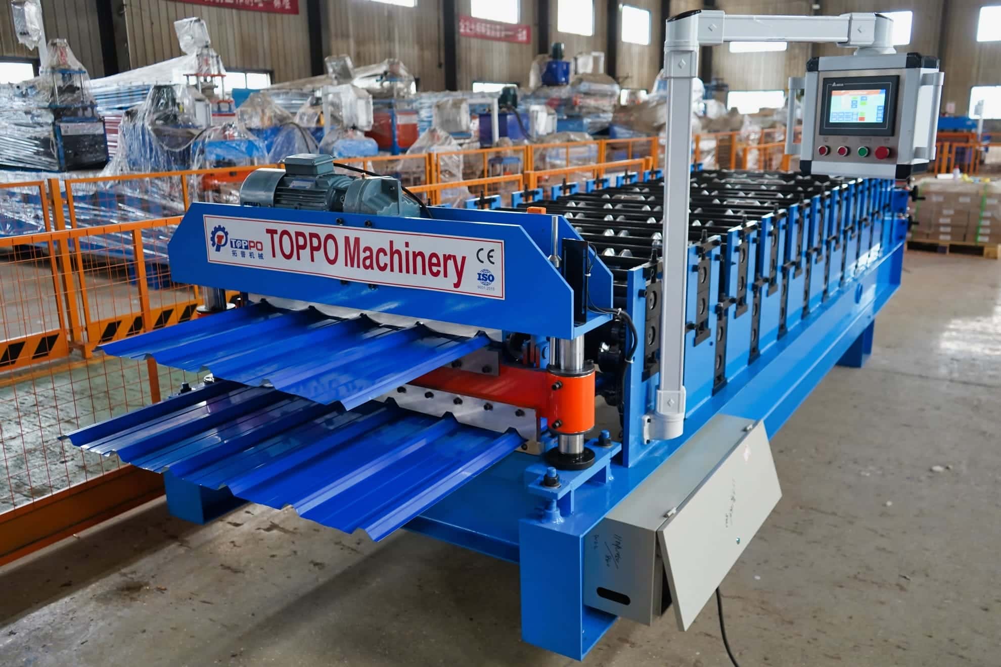 High Efficiency Double Layer Metal Roofing Sheet Roll Forming Machine Line
