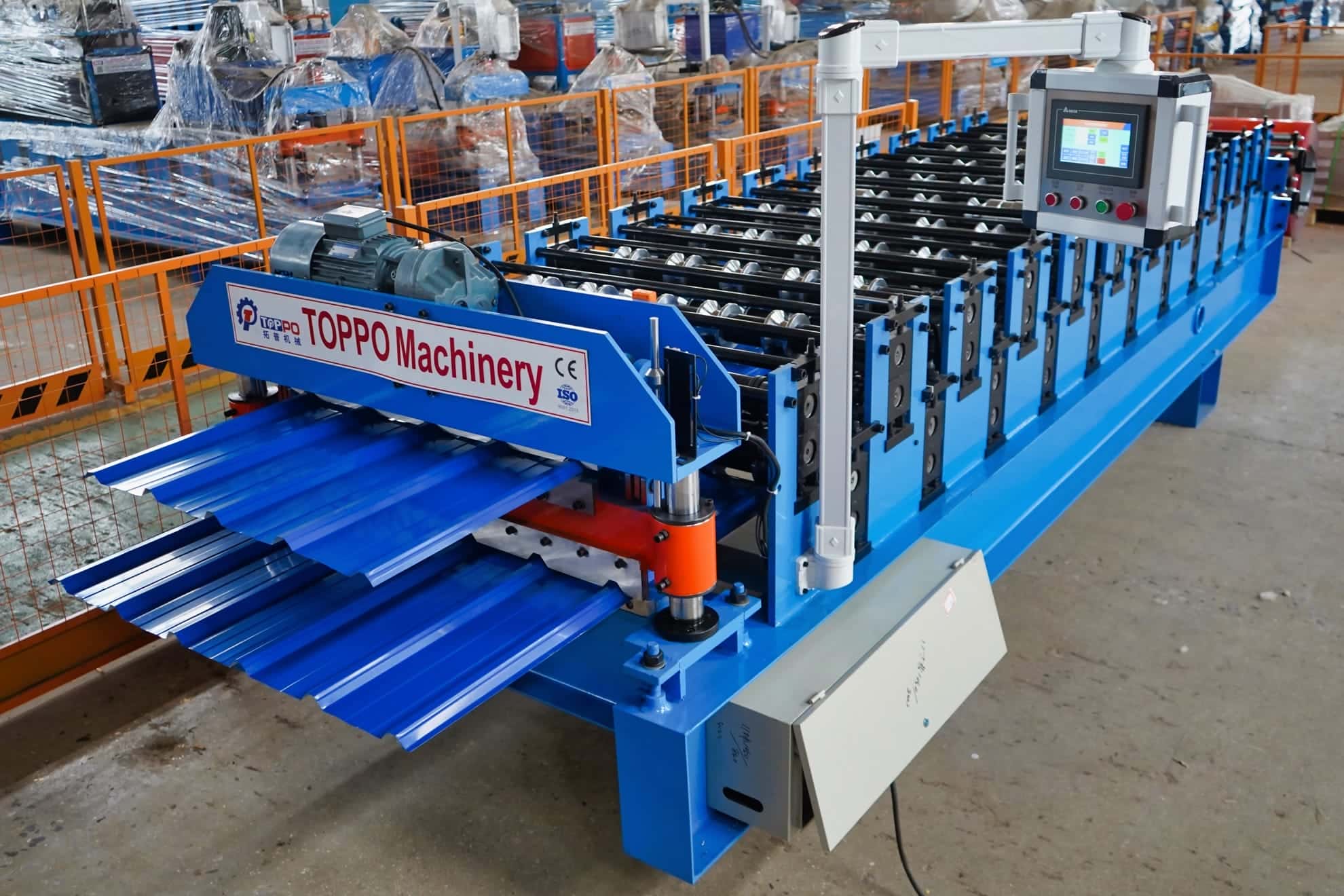 High Efficiency Double Layer Metal Roofing Sheet Roll Forming Machine Line