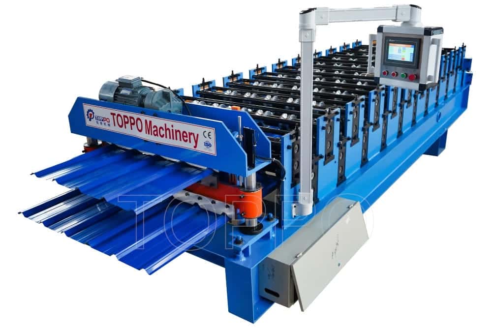 Double Layer Roofing Sheet Roll Forming Machine with PLC Control System