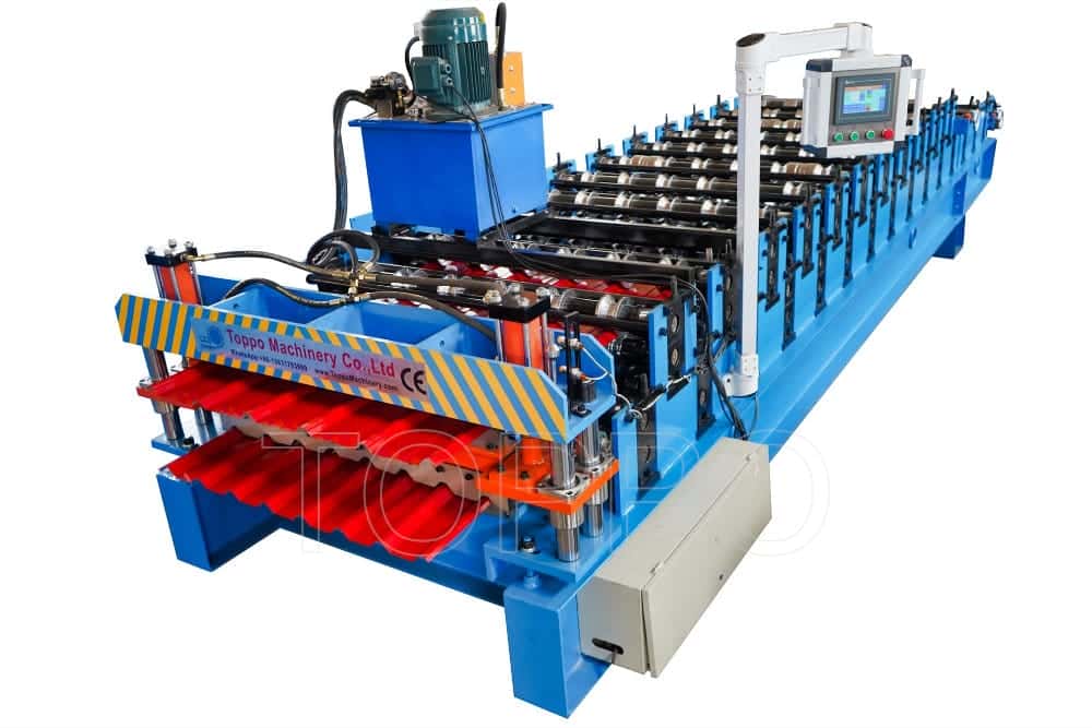 Automatic Double Layer Corrugated Roofing Sheet Roll Forming Machine