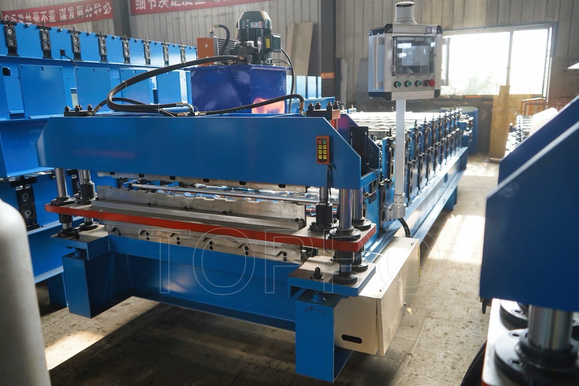 Curving Glazed Tile & IBR Double Layer Roll Forming Machine