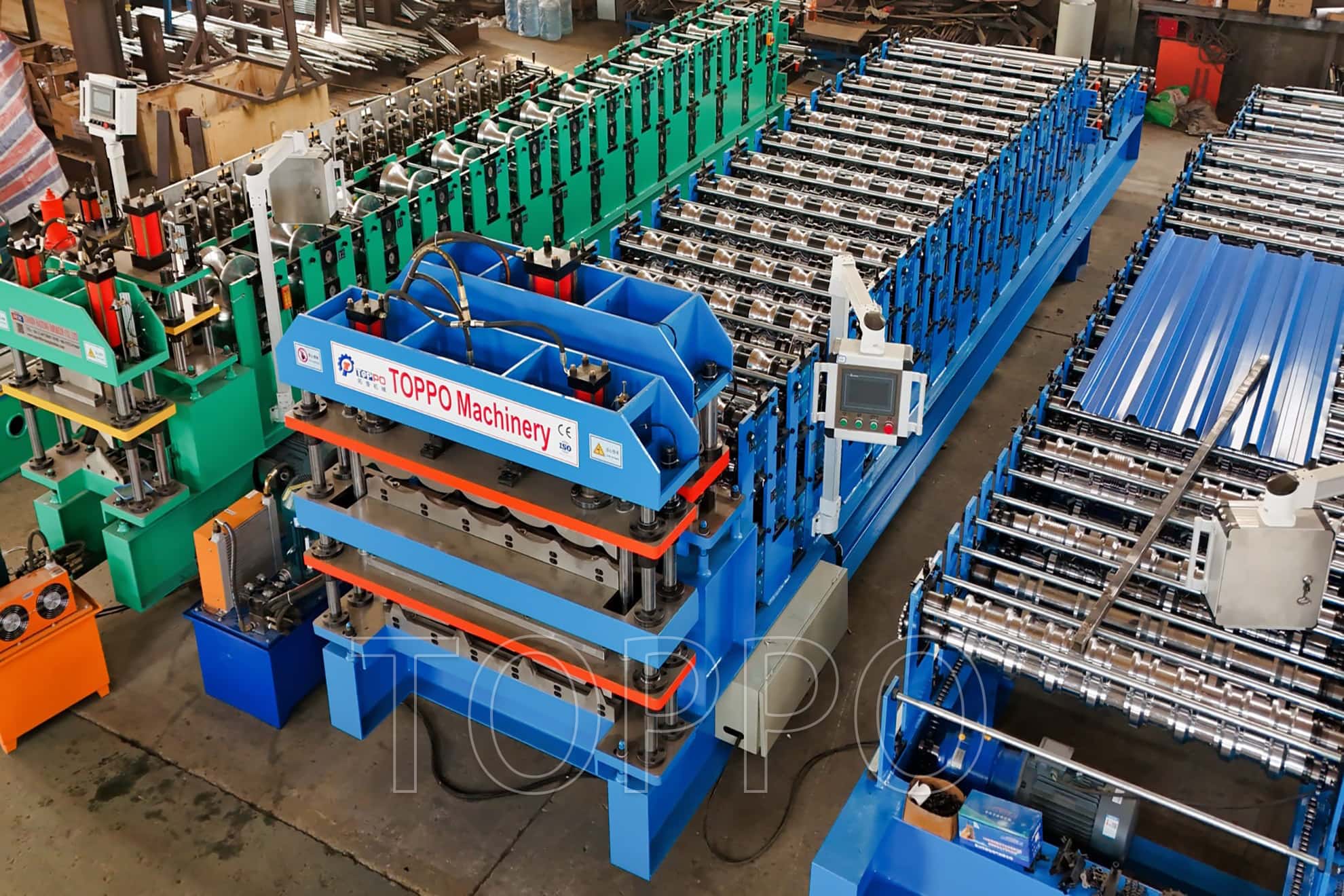 Automatic Double Layer Roll Forming Machine for Corrugated Metal Roofing