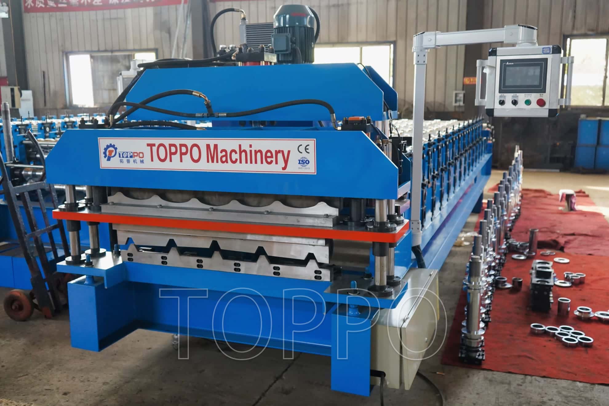 Double Glazed Bamboo Tile Double Layer Roll Forming Machine