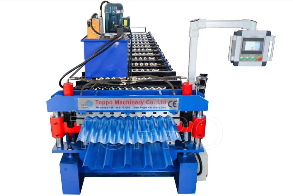 Electric Shear Double Layer Roll Forming Machine for Metal Roofing Sheets
