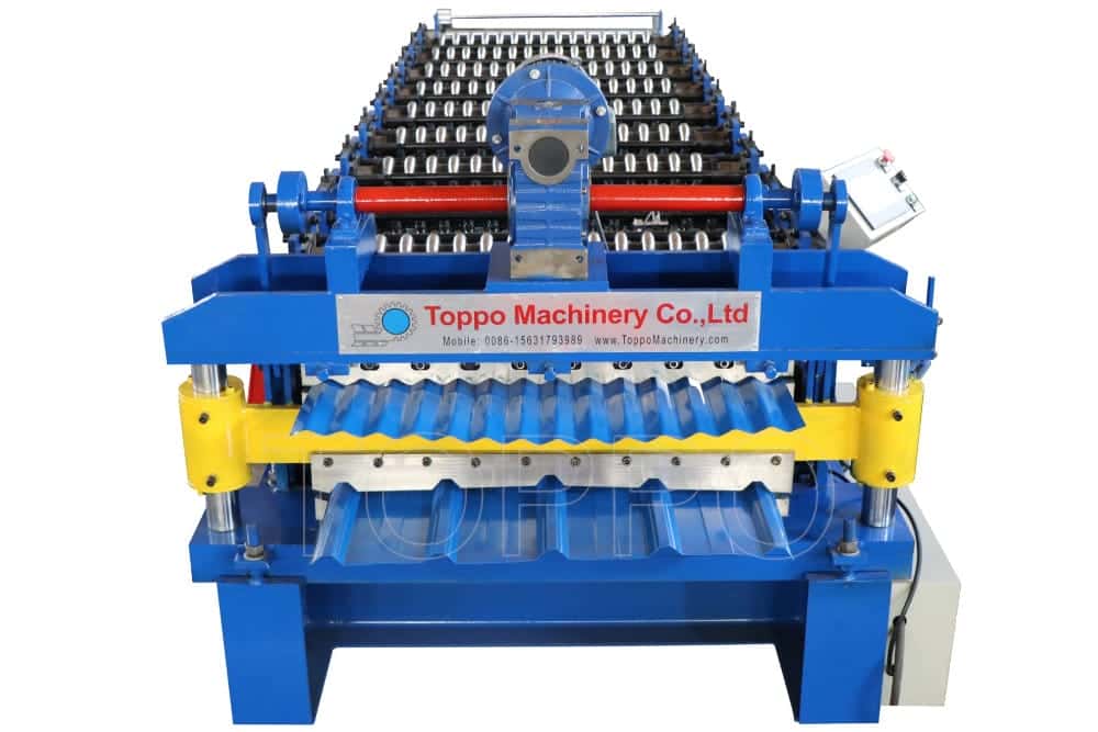 Single Layer Corrugated Roofing Sheet Roll Forming Machine