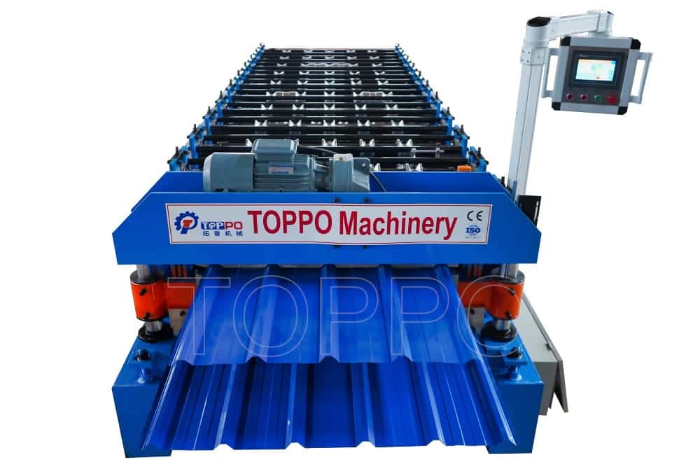 Double Layer Roofing Sheet Roll Forming Machine with PLC Control System