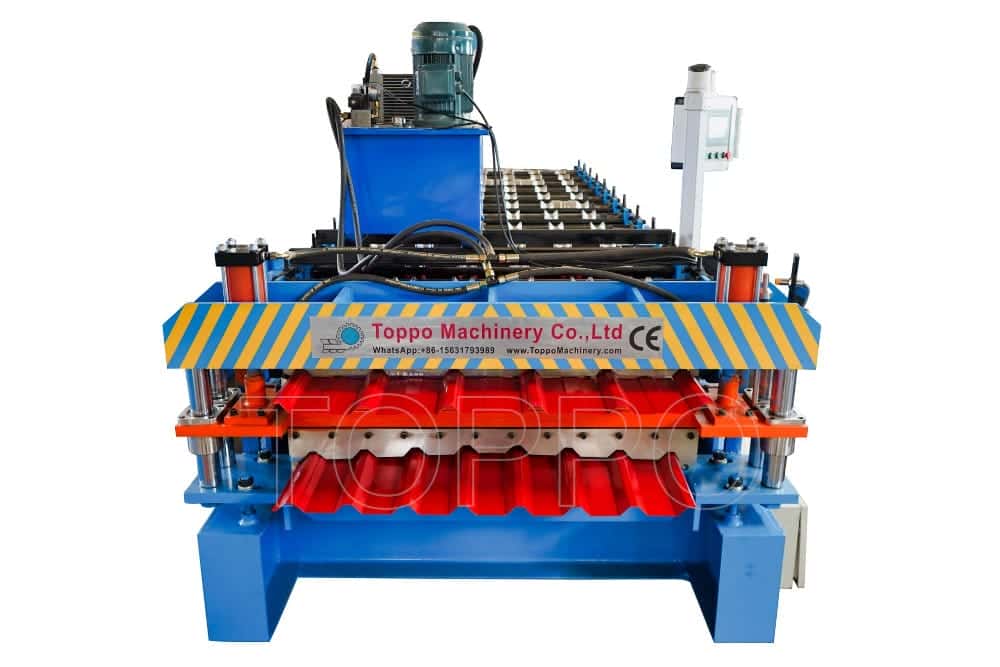 Automatic Double Layer Corrugated Roofing Sheet Roll Forming Machine