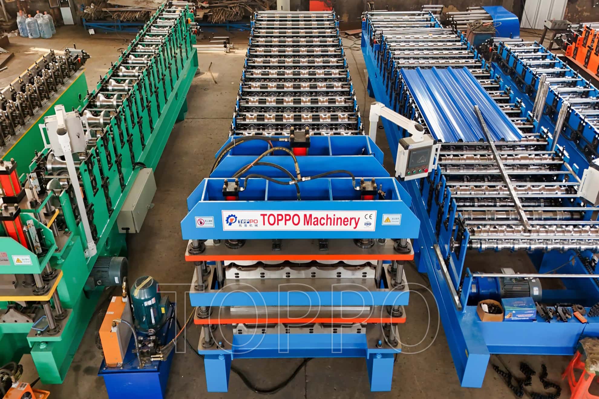 Automatic Double Layer Roll Forming Machine for Corrugated Metal Roofing