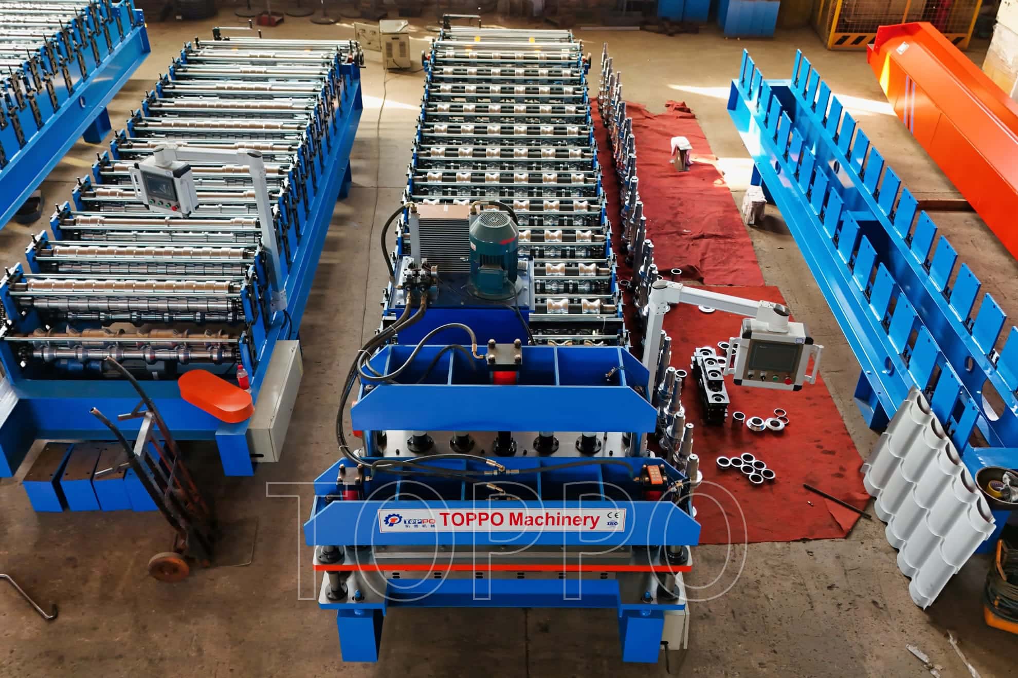 Double Glazed Bamboo Tile Double Layer Roll Forming Machine