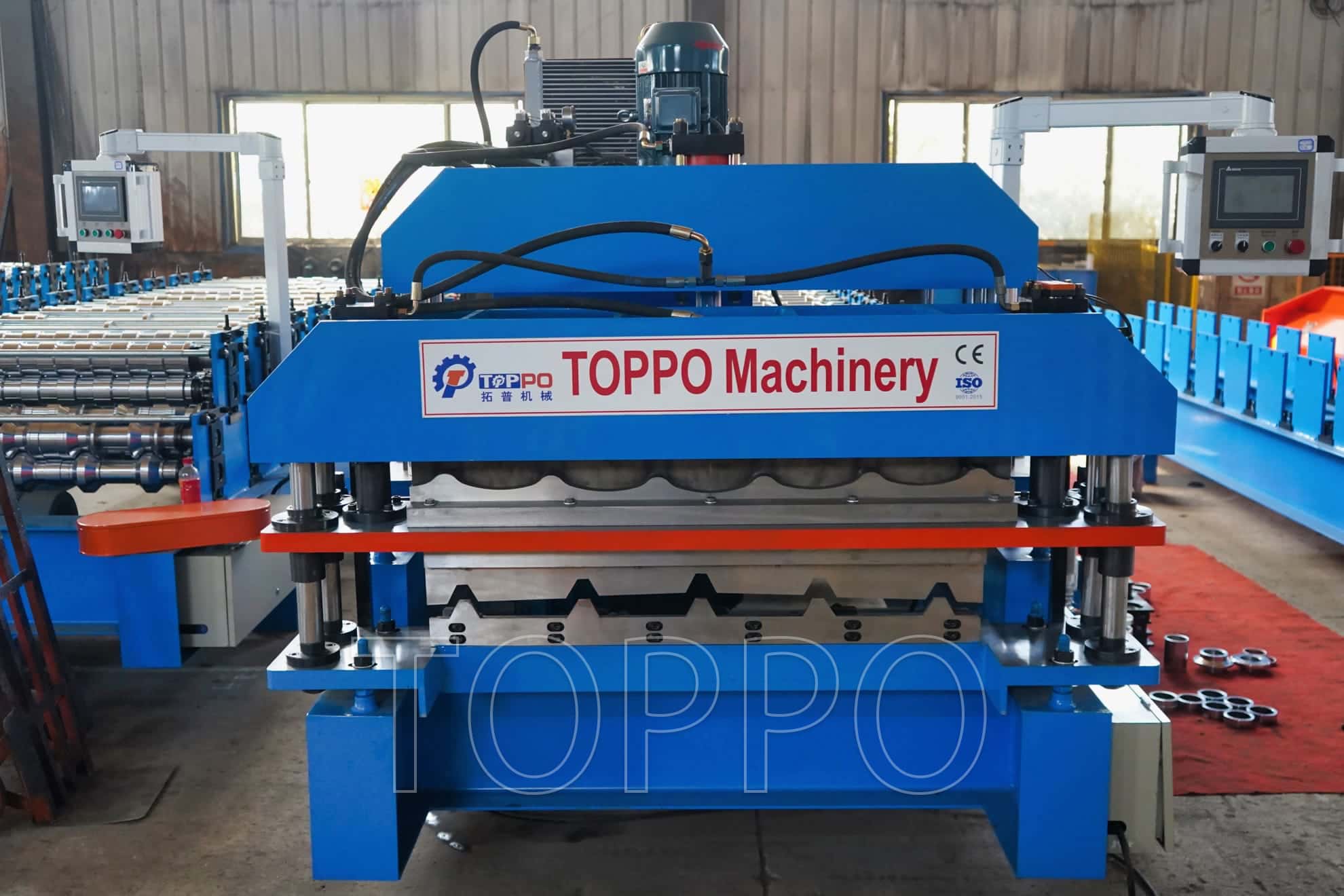 Double Glazed Bamboo Tile Double Layer Roll Forming Machine