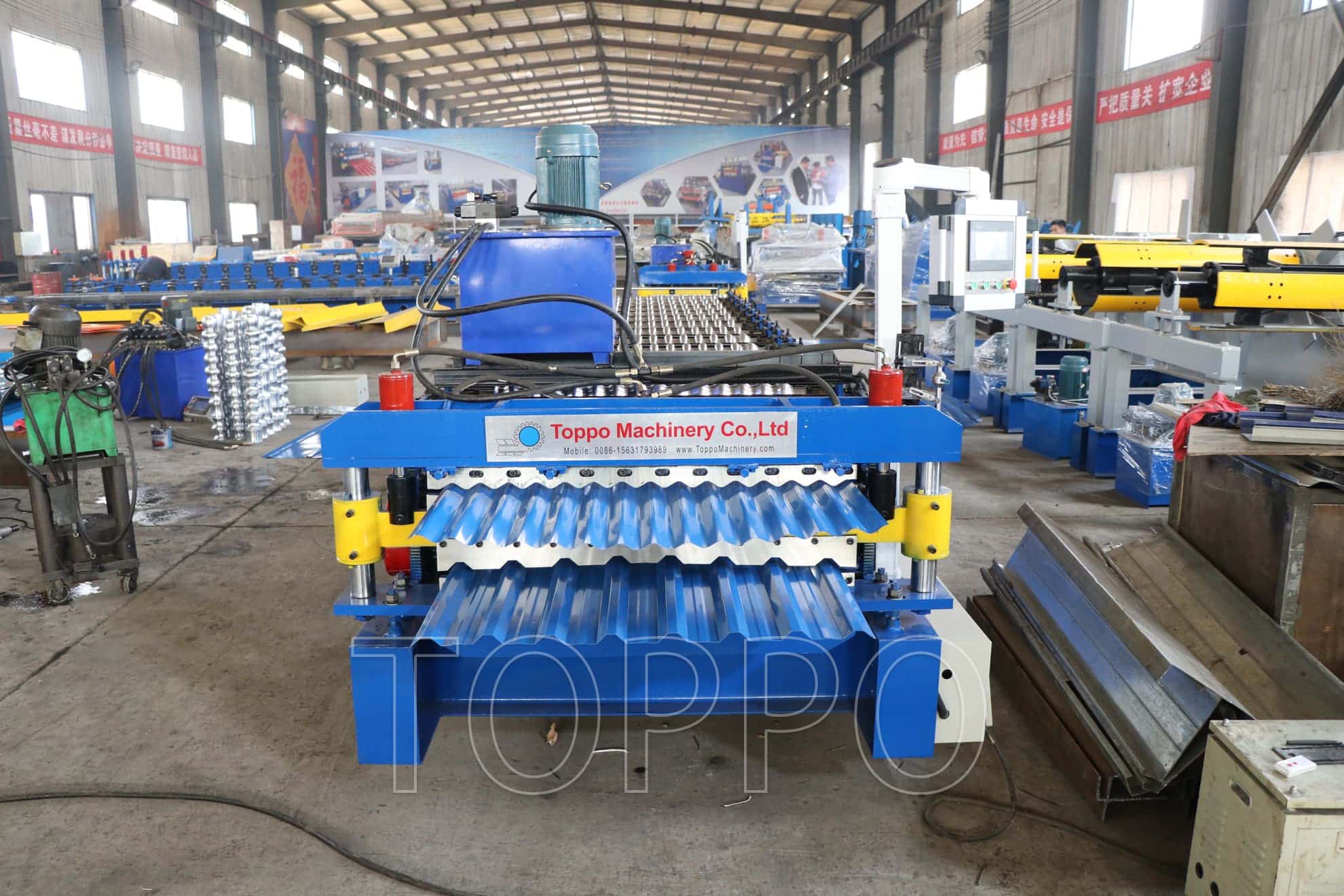 Industrial Automatic Double Layer Roll Forming Machine for Metal Roof Panels