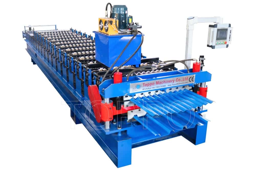 Electric Shear Double Layer Roll Forming Machine for Metal Roofing Sheets