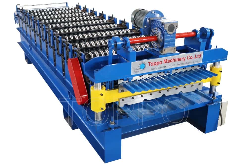 Single Layer Corrugated Roofing Sheet Roll Forming Machine