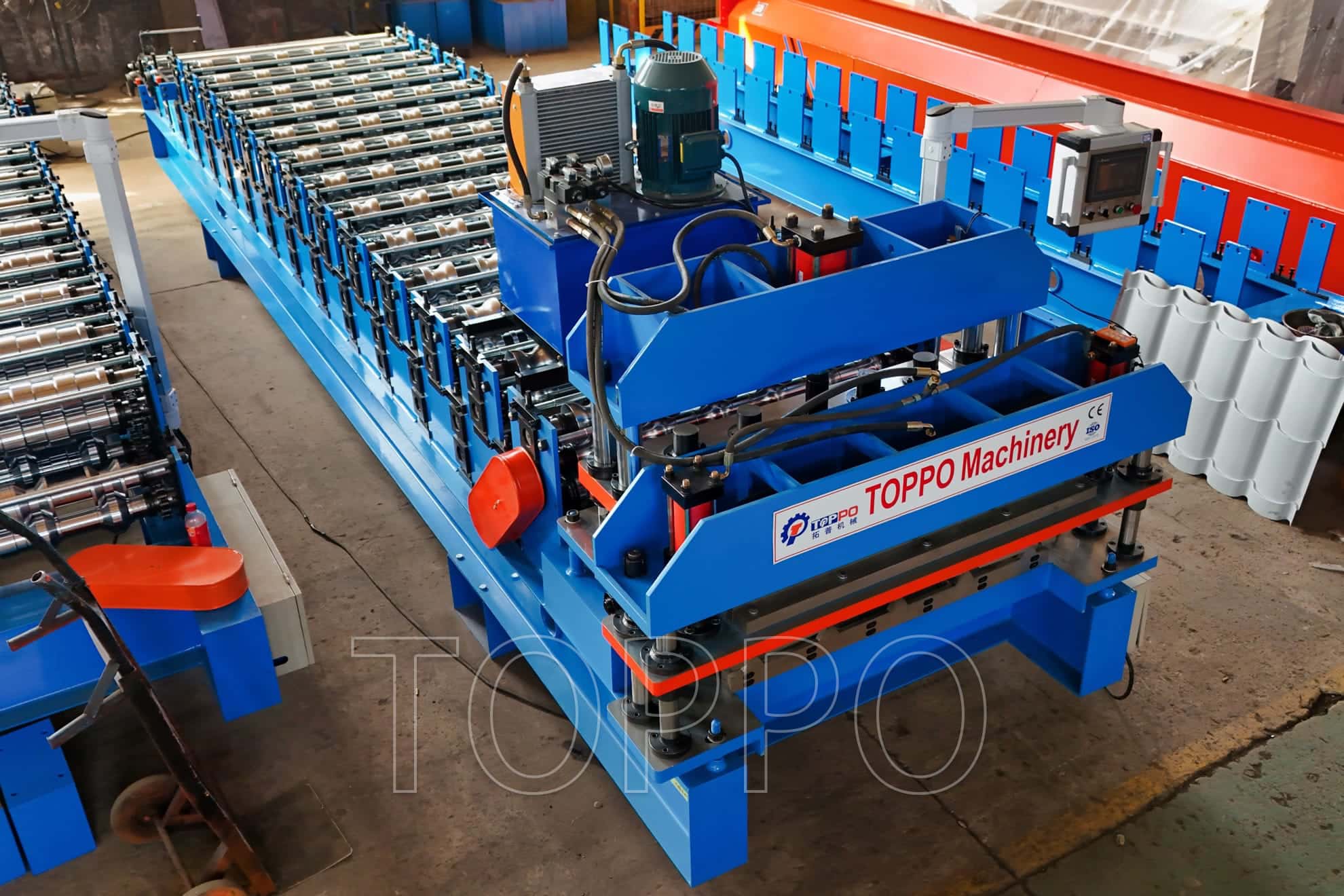 Double Glazed Bamboo Tile Double Layer Roll Forming Machine