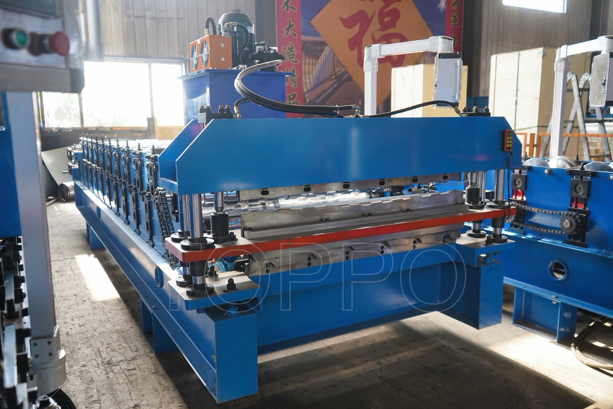 Curving Glazed Tile & IBR Double Layer Roll Forming Machine