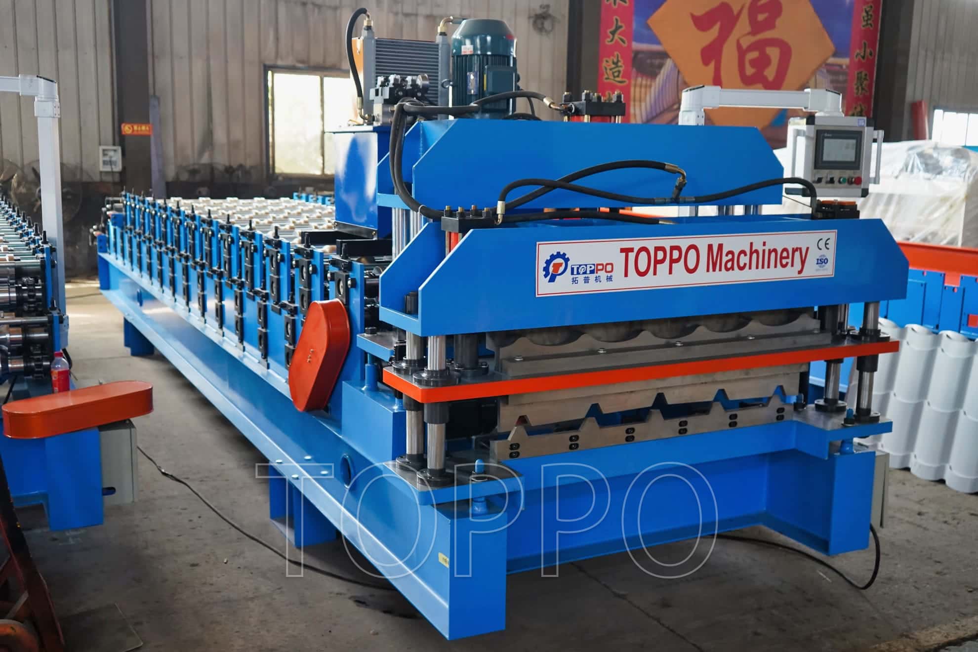 Double Glazed Bamboo Tile Double Layer Roll Forming Machine