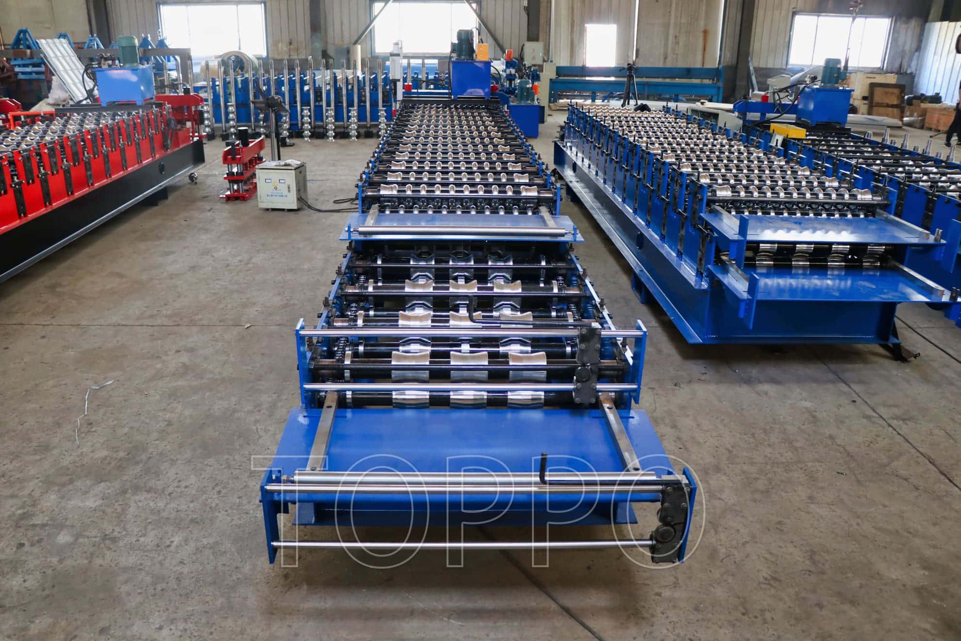Electric Shear Double Layer Roll Forming Machine for Metal Roofing Sheets