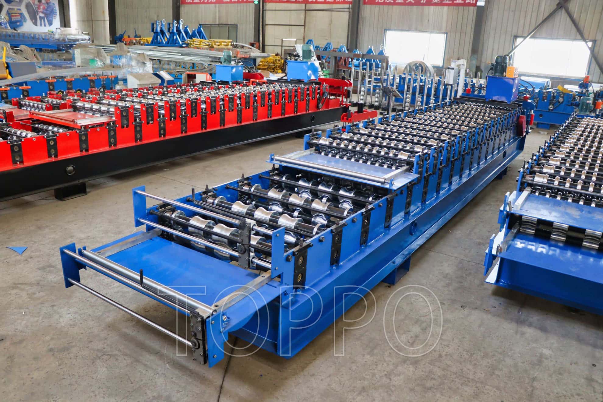 Electric Shear Double Layer Roll Forming Machine for Metal Roofing Sheets
