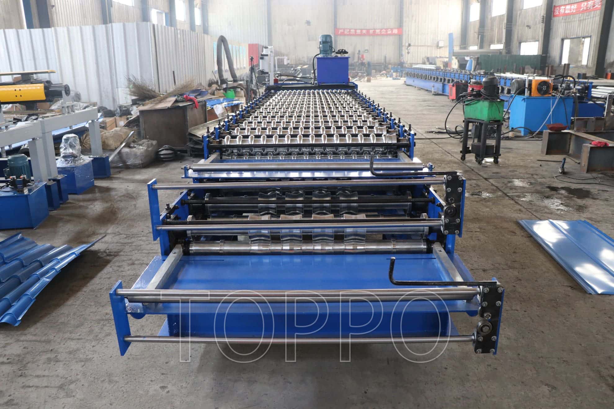 Industrial Metal Roofing Panel Roll Forming Machine for Corrugated Steel Roof Sheet Production