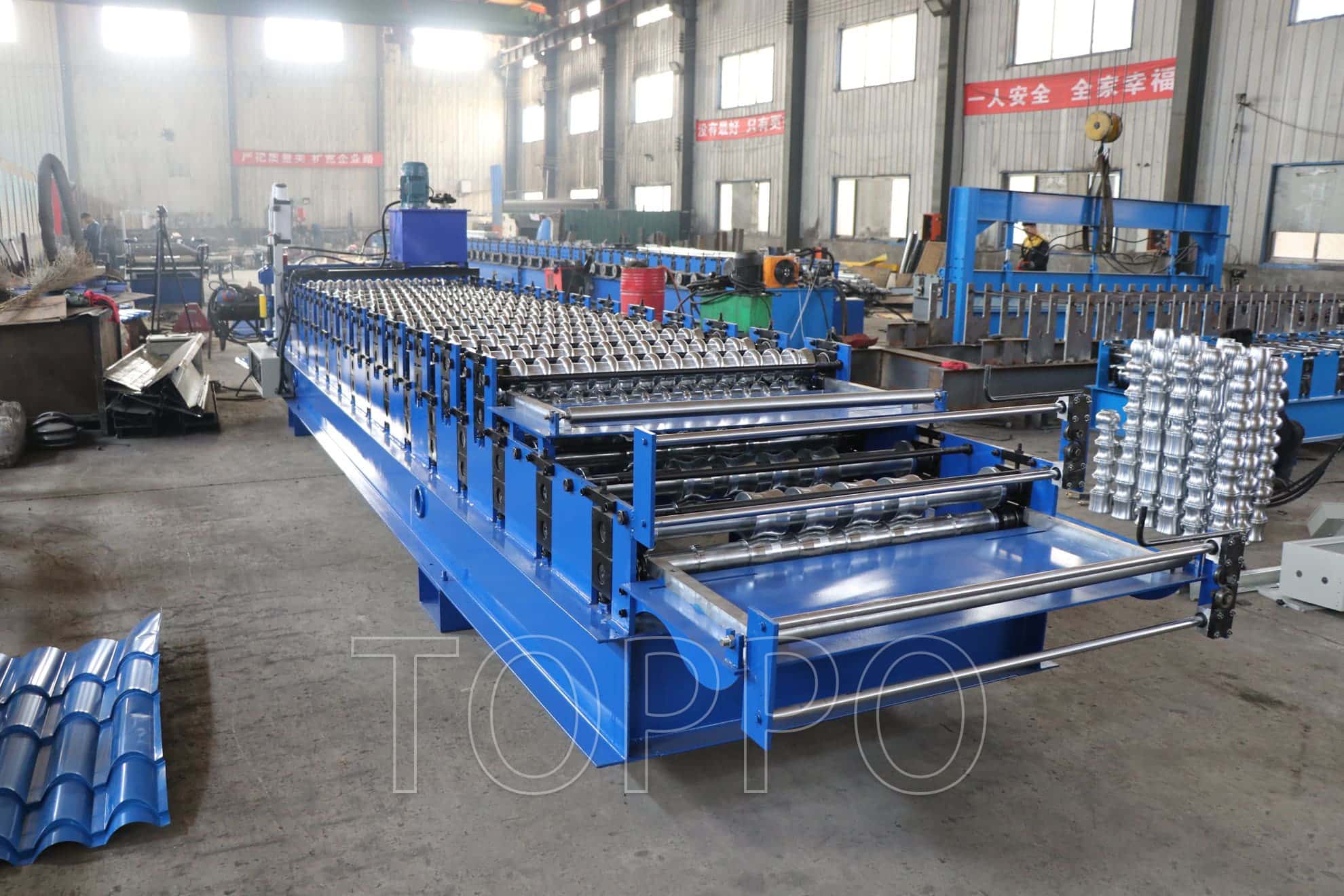 Hydraulic Double Layer Roll Forming Machine for Metal Roofing Sheets