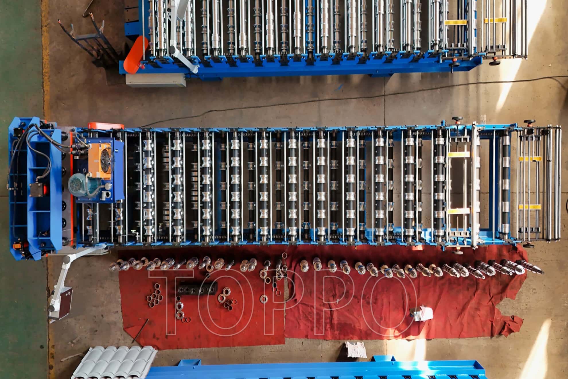 Double Glazed Bamboo Tile Double Layer Roll Forming Machine