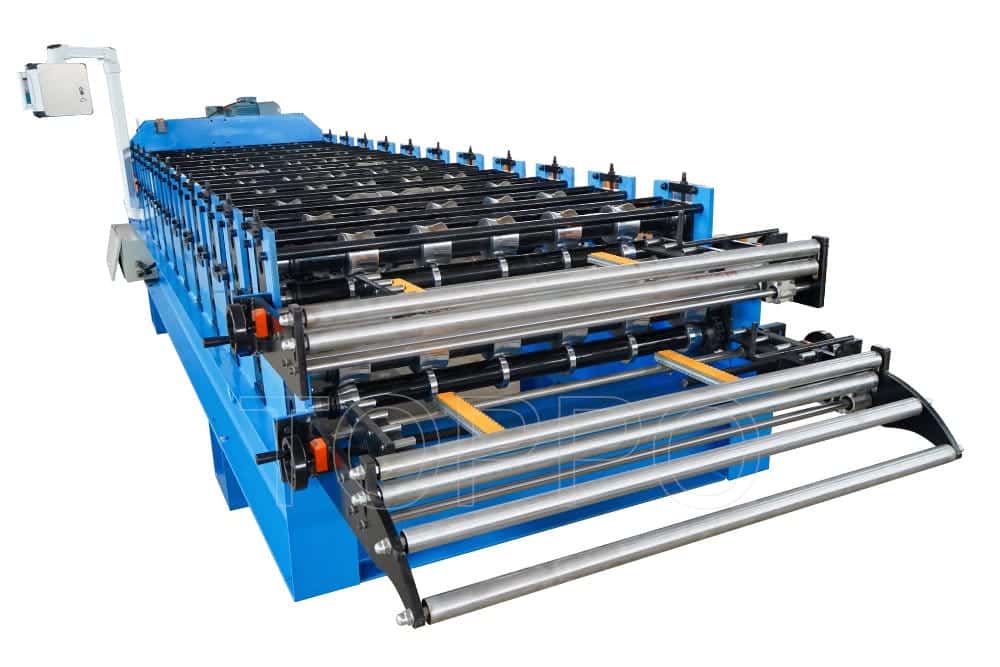 Double Layer Roofing Sheet Roll Forming Machine with PLC Control System