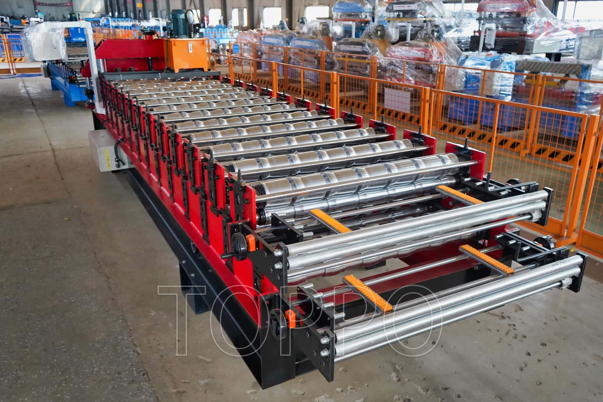 Curved Glazed Tile & IBR Double Layer Roll Forming Machine