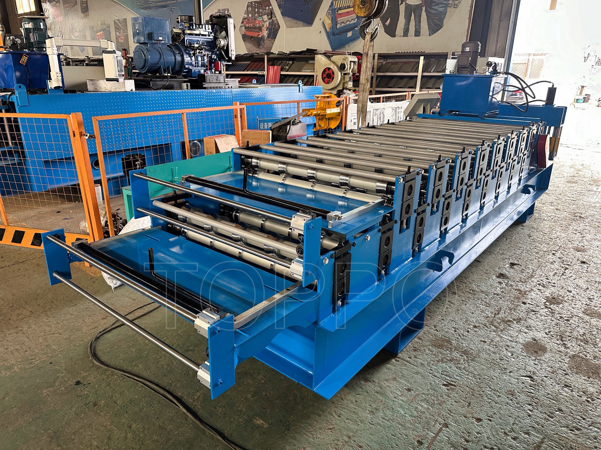 Advanced Double Layer Roofing Sheet Roll Forming Machine with Hydraulic Cutting