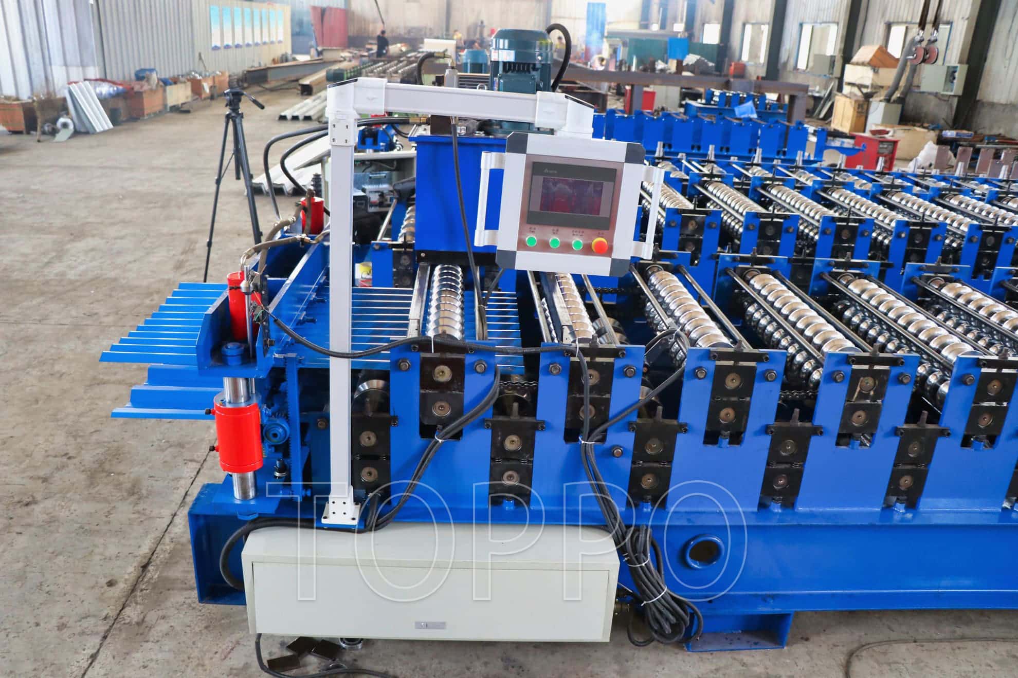 Electric Shear Double Layer Roll Forming Machine for Metal Roofing Sheets